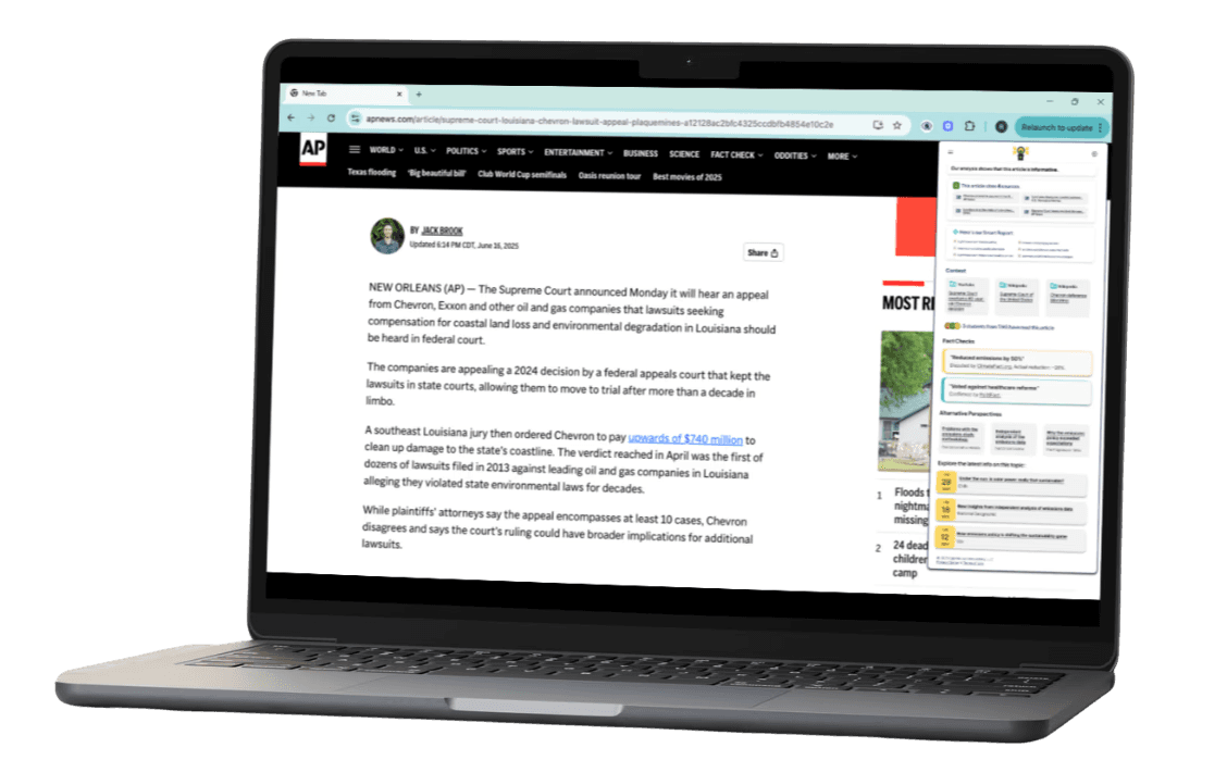 Lighthouse running in the browser on a laptop